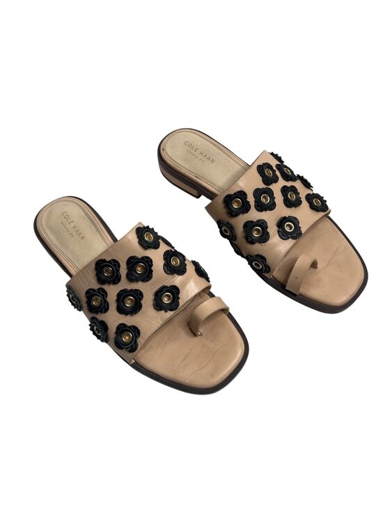 Cole Haan Shoes - Cole Haan Womens Carly Floral Leather Slide Sandals 8 M